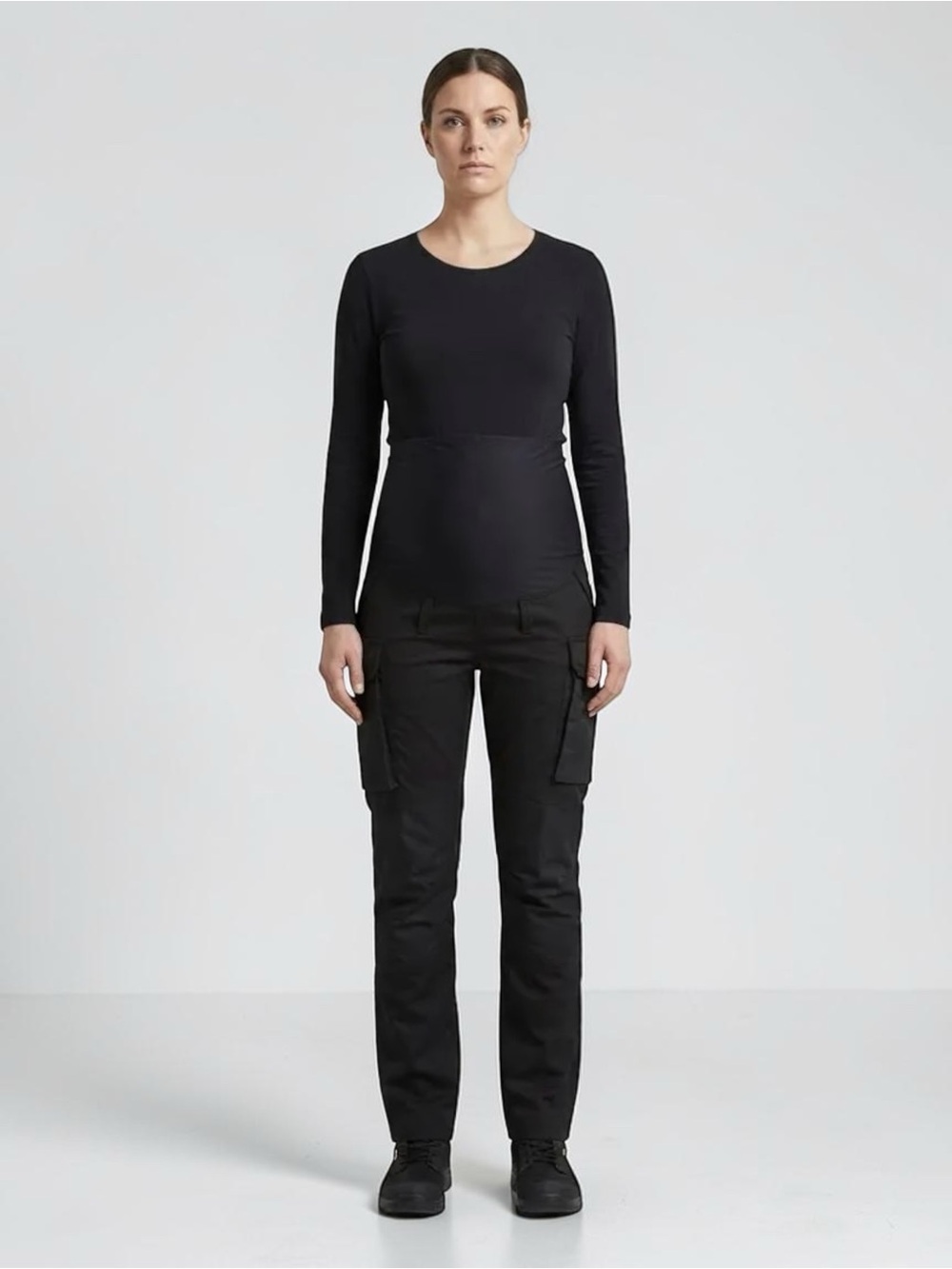 NWT Blaklader 7101 Women's Maternity Service Pants Black Stretch Cargo Size L